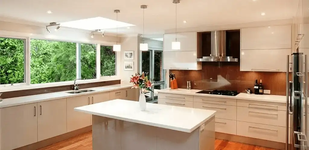 Kitchen cabinet refacing and remodel results in a modern kitchen in Duluth, MN