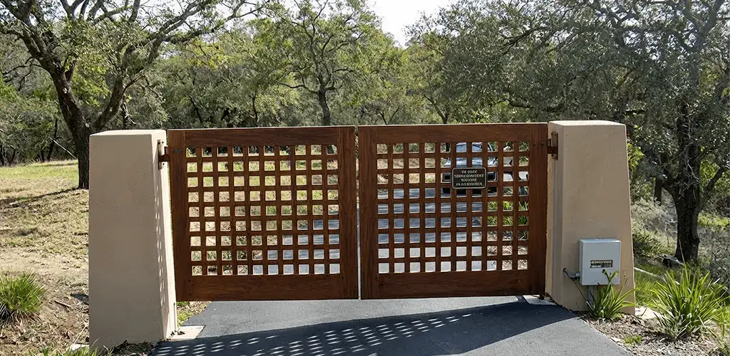 Driveway gate installation for a residential property in Duluth, MN