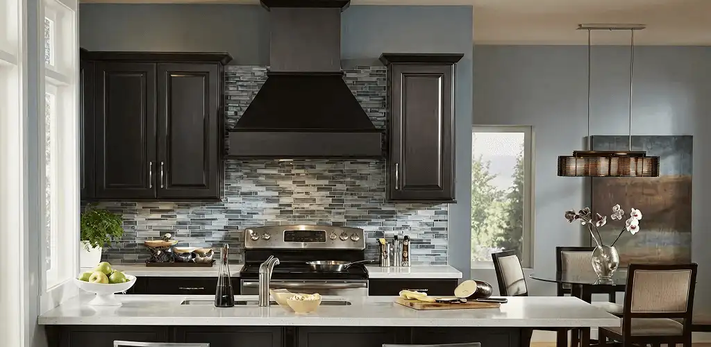 Kitchen cabinet painting and refinishing in a modern kitchen in Duluth, MN