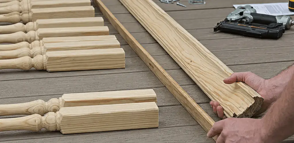 Handrail installation materials and wood components for stair rail work in Duluth, MN